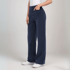 Miss | Broek Dames Hoge Taille Flared - Superelastische stretch stof - Miss Madera MIS-BWWJFH