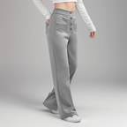 Miss | Broek Dames Hoge Taille Flared - Superelastische stretch stof - Miss Madera MIS-T4WC4Y