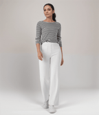 Miss | Broek Dames Hoge Taille Flared - Superelastische stretch stof - Miss Madera MIS-PRINVP
