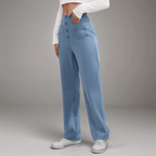 Miss | Broek Dames Hoge Taille Flared - Superelastische stretch stof - Miss Madera MIS-T4WC4Y