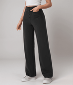 Miss | Broek Dames Hoge Taille Flared - Superelastische stretch stof - Miss Madera MIS-D338ET