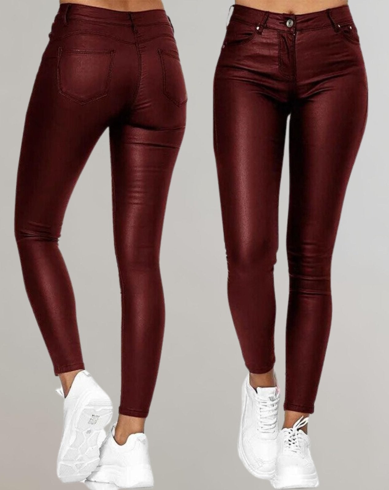 Miss | Broek Dames Hoge Taille Skinny Vijf-Pocket - Imitatieleer - Miss Madera MIS-C7OQJJ