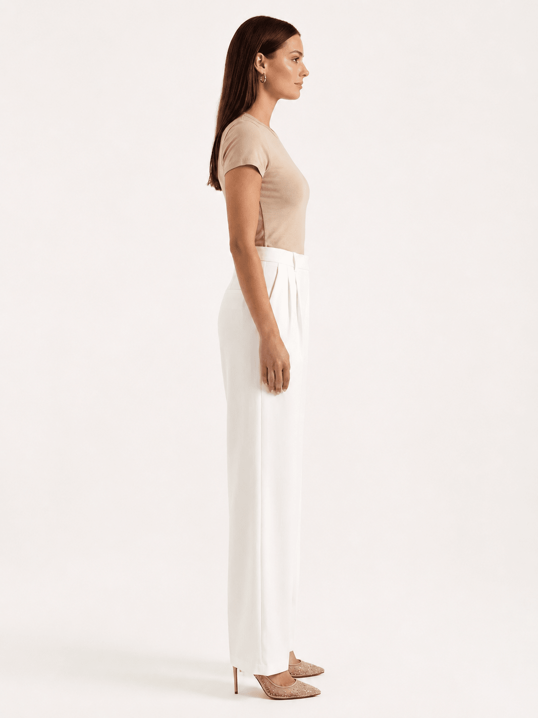 Miss | Broek Dames Hoge Taille Wijde Pijpen Formeel - Viscose - Miss Madera MIS-I4RX68