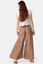 Miss | Broek Dames Palazzo Zomer - Viscose - Miss Madera MIS-1Z58QY