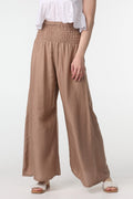 Miss | Broek Dames Palazzo Zomer - Viscose - Miss Madera MIS-1Z58QY