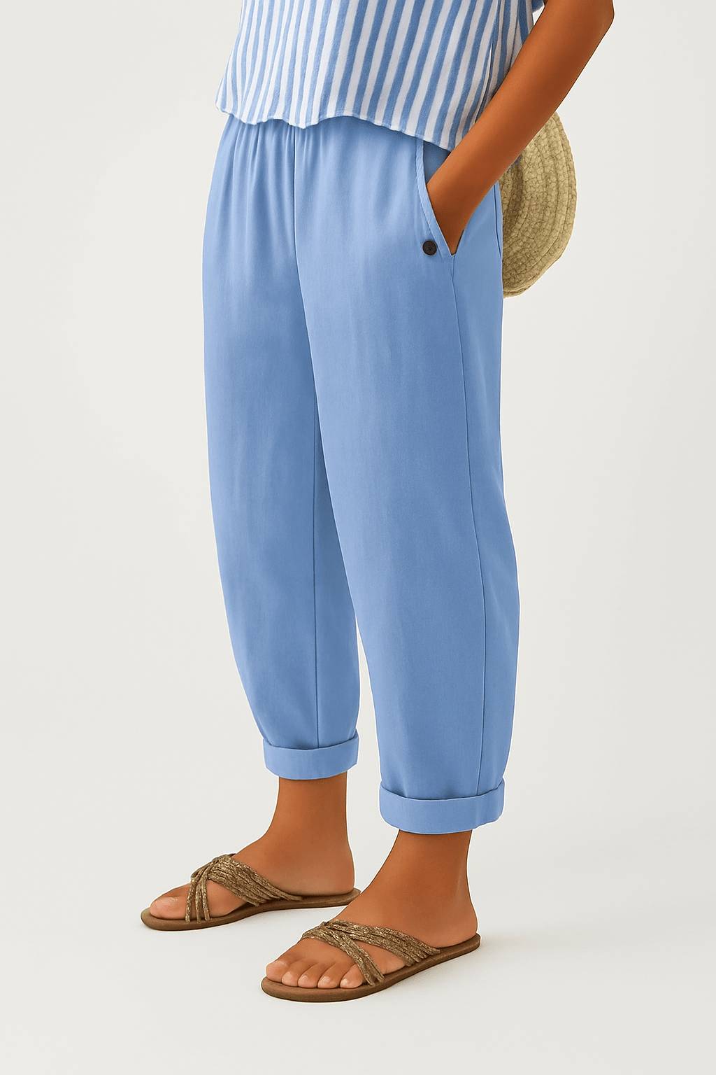Miss | Broek Dames Regular - Linnen - Miss Madera