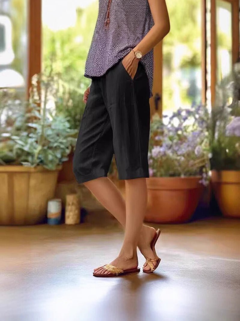 Miss | Broek Dames Relaxed Knielengte Zomer - Katoen - Miss Madera MIS-JO7V6X