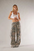 Miss | Broek Dames Wide-Leg Cargo Camouflage - Polyester - Miss Madera MIS-V4C08J