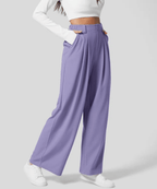 Miss | Broek Dames Wide Leg Hoge Taille - Biologisch katoen & premium polyester - Miss Madera MIS-ZQIBNW