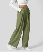 Miss | Broek Dames Wide Leg Hoge Taille - Biologisch katoen & premium polyester - Miss Madera MIS-92FKL3