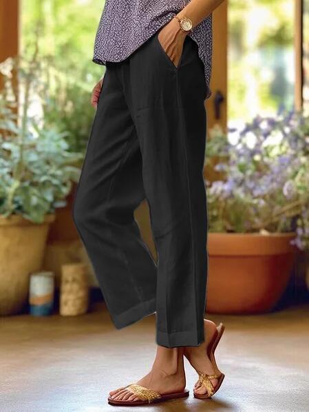 Miss | Broek Dames Wide Leg - Katoen - Miss Madera MIS-6181A4