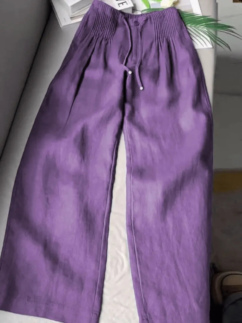 Miss | Broek Dames Wide Leg Lente - Katoen - Miss Madera MIS-GSL7KS