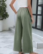 Miss | Broek Dames Wide Leg Palazzo - Katoen Mix - Miss Madera MIS-QS0CRZ