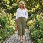 Miss | Broek Dames Wijd Capri Zomer - Stretch - Miss Madera MIS-J4QBTZ