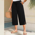 Miss | Broek Dames Wijd Capri Zomer - Stretch - Miss Madera MIS-YUAU5A