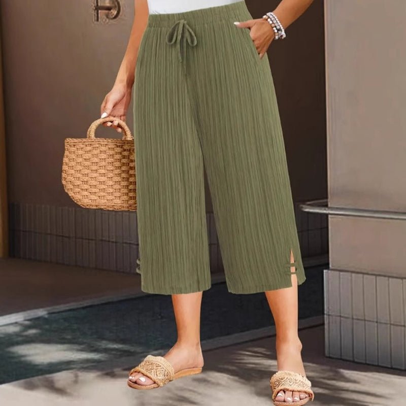 Miss | Broek Dames Wijd Capri Zomer - Stretch - Miss Madera MIS-J4QBTZ