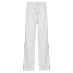 Miss | Broek Dames Wijde Pijpen Koordtaille - Jersey - Miss Madera MIS-NVIX6L