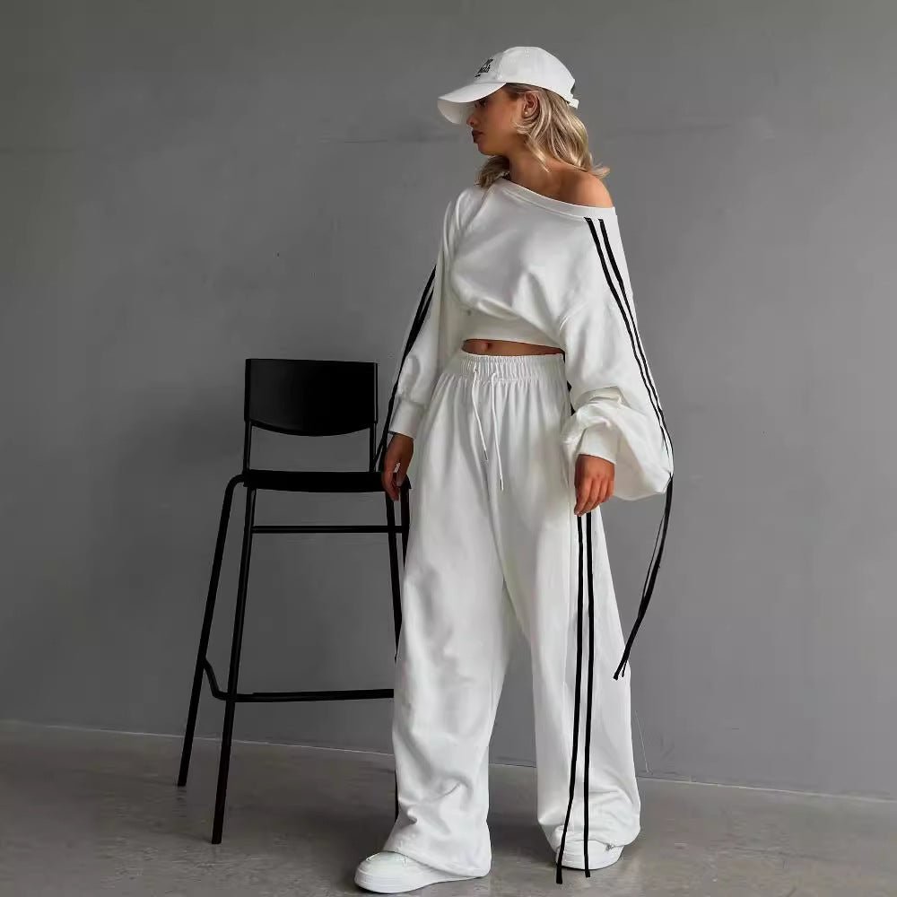 Miss | Broek Dames Wijde Pijpen Koordtaille - Jersey - Miss Madera MIS-NVIX6L