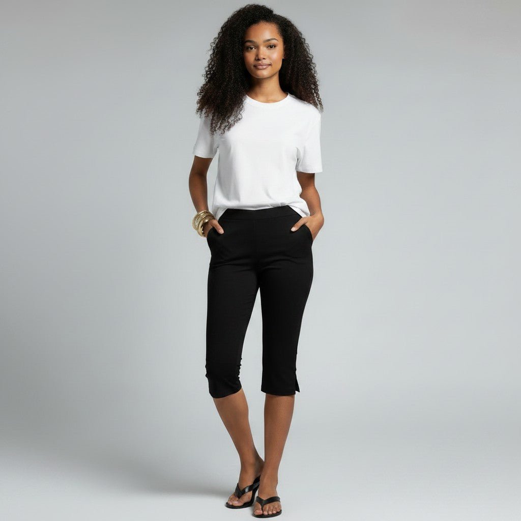 Miss | Broek Dames Zomer Capri Slim-fit - Viscose - Miss Madera MIS-HI7EFV