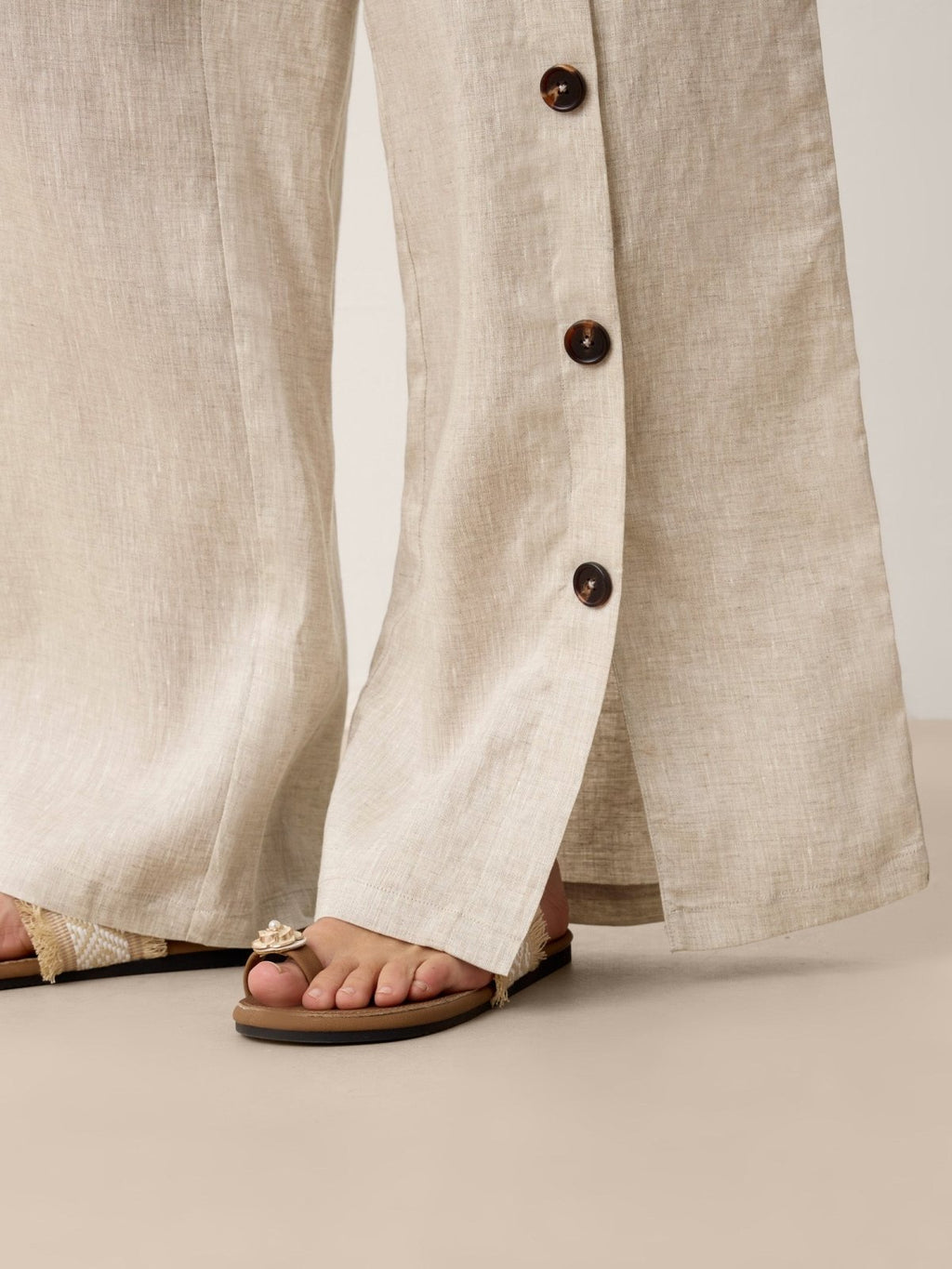 Miss | Broek Dames Zomer Regular Fit - Linnen - Miss Madera