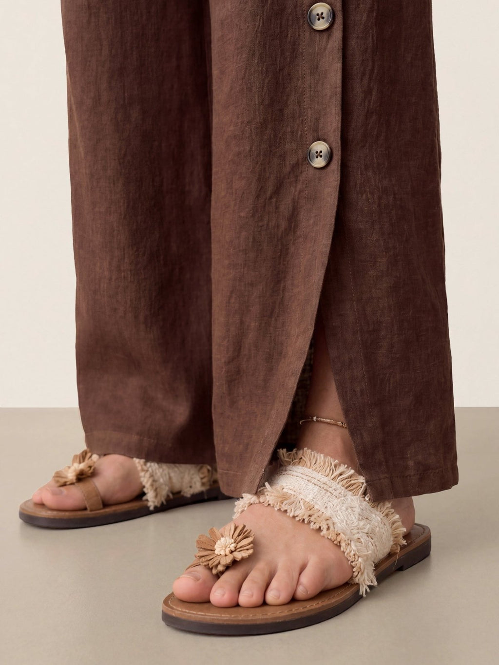 Miss | Broek Dames Zomer Regular Fit - Linnen - Miss Madera