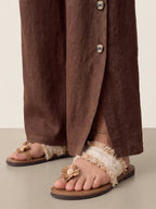 Miss | Broek Dames Zomer Regular Fit - Linnen - Miss Madera