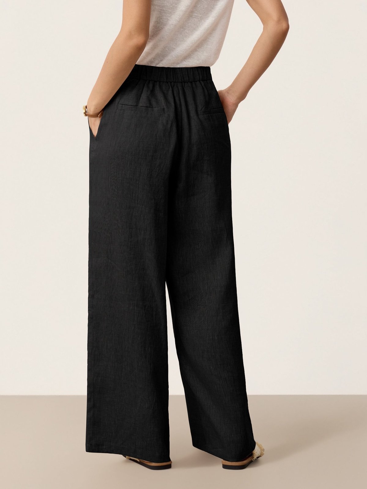 Miss | Broek Dames Zomer Regular Fit - Linnen - Miss Madera