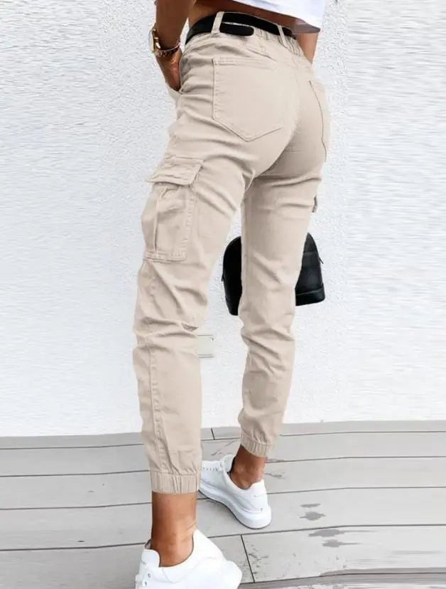 Miss | Cargobroek Dames High Waist - Katoenmix - Miss Madera
