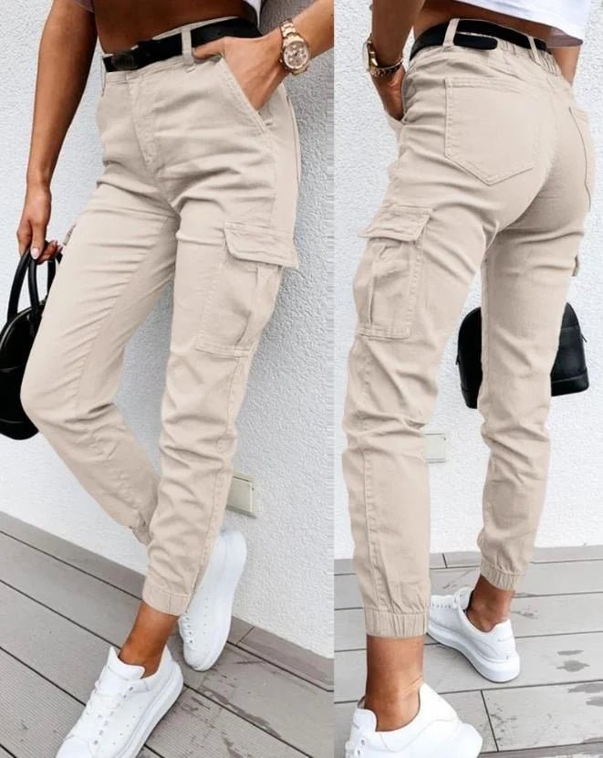 Miss | Cargobroek Dames High Waist - Katoenmix - Miss Madera