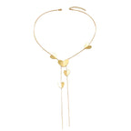 Miss | clavicula ketting - hartvormige elementen - Miss Madera