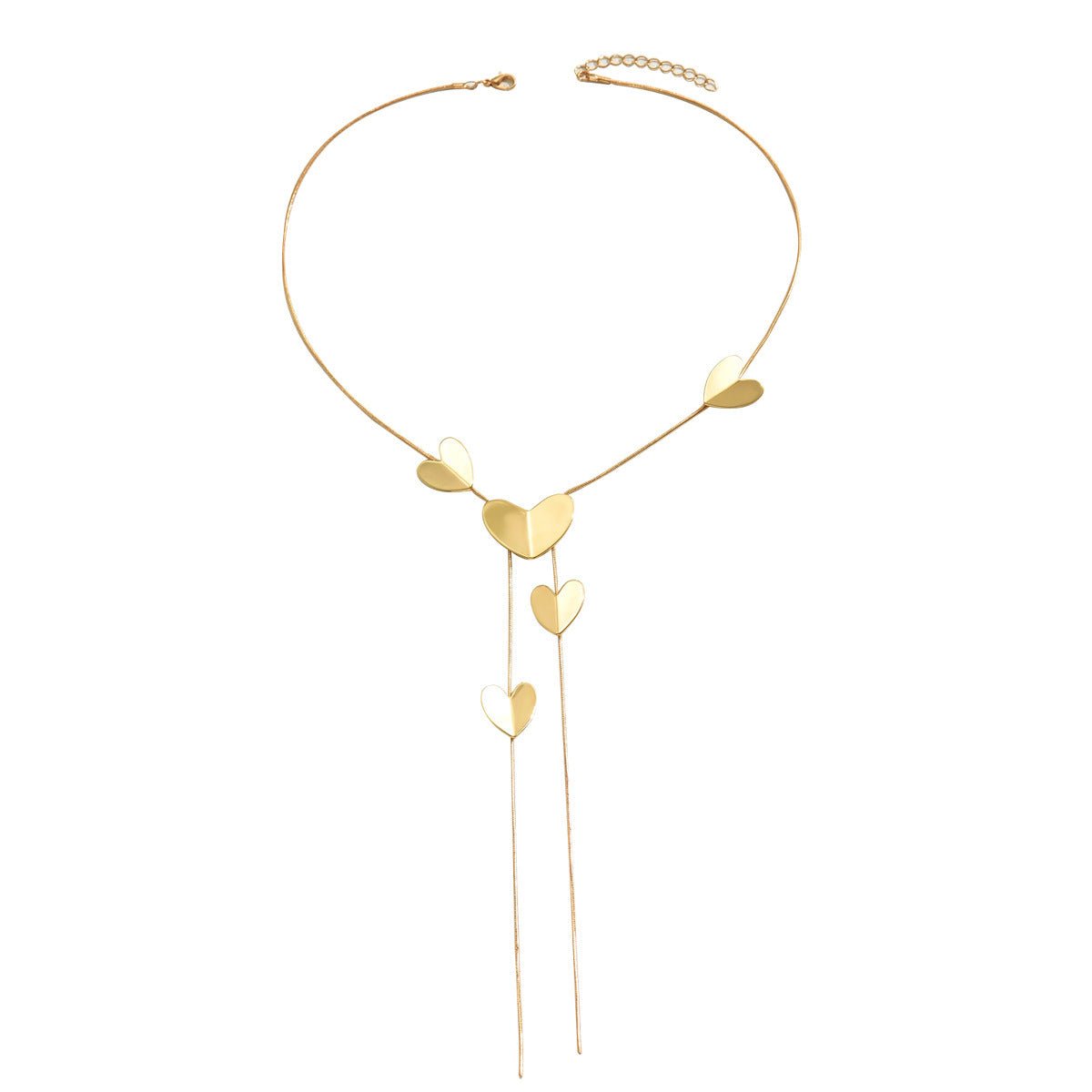 Miss | clavicula ketting - hartvormige elementen - Miss Madera