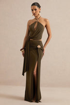 Miss | Co-ord set Dames Avond Halter Wrap - Stretch Jersey - Miss Madera MIS-7UPGFC