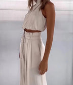 Miss | Co-ord Set Dames Avond One-Shoulder Satijn - Satijn - Miss Madera MIS-Y5HW7O