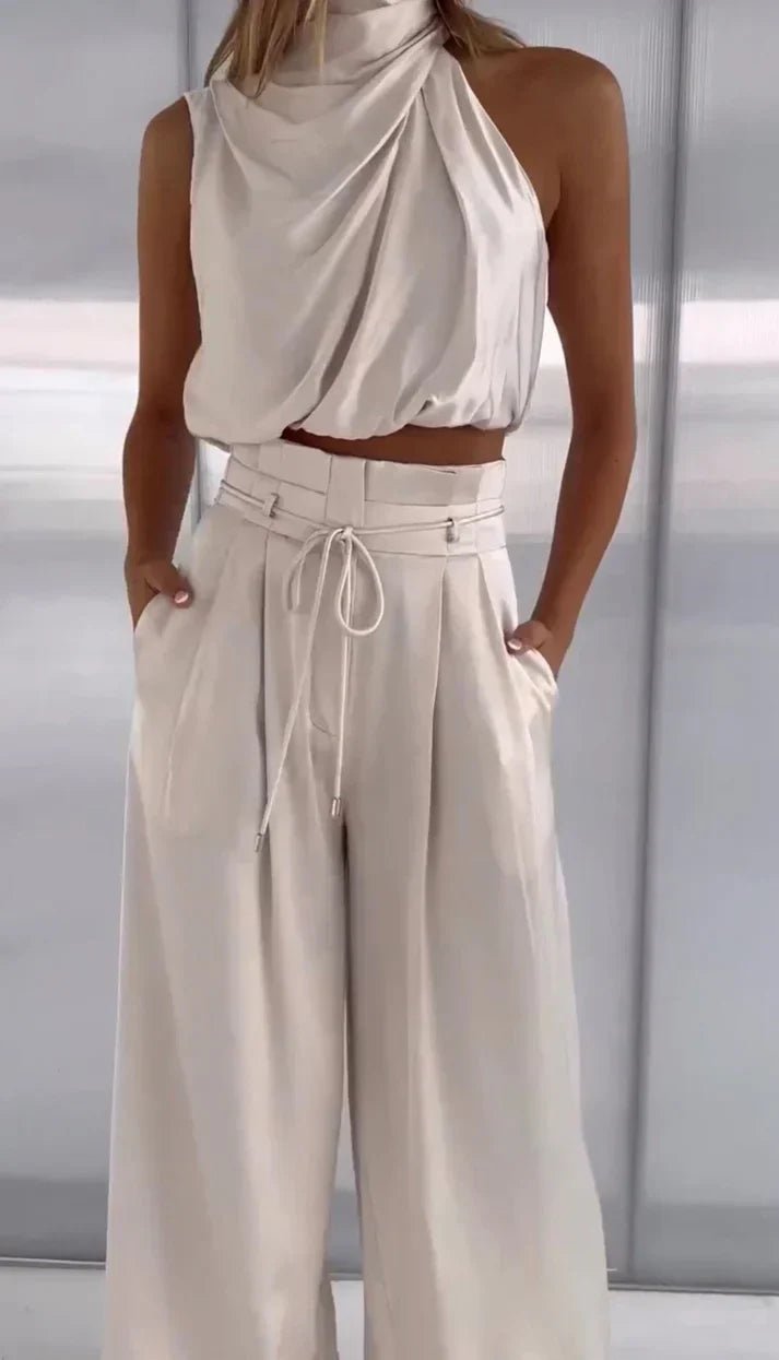 Miss | Co-ord Set Dames Avond One-Shoulder Satijn - Satijn - Miss Madera MIS-Y5HW7O