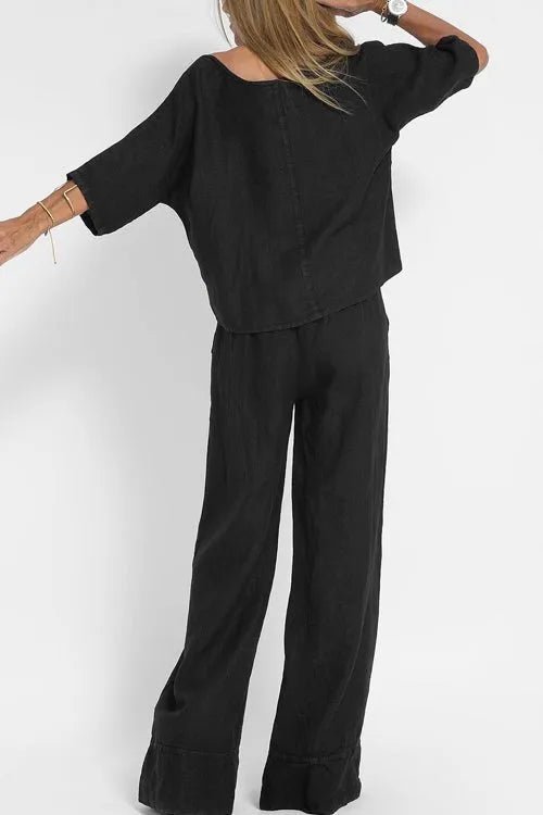 Miss | Co-ord Set Dames Casual - Katoen-Linnen - Miss Madera MIS-983F4B
