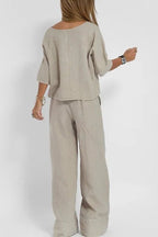 Miss | Co-ord Set Dames Casual - Katoen-Linnen - Miss Madera MIS-983F4B