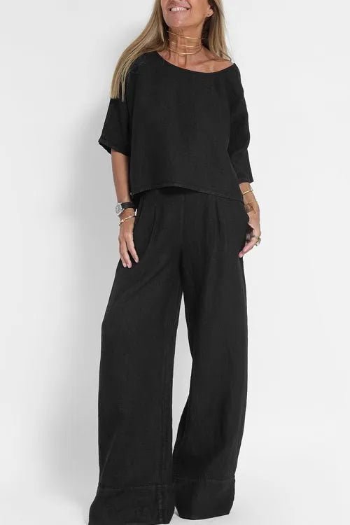 Miss | Co-ord Set Dames Casual - Katoen-Linnen - Miss Madera MIS-942BD2