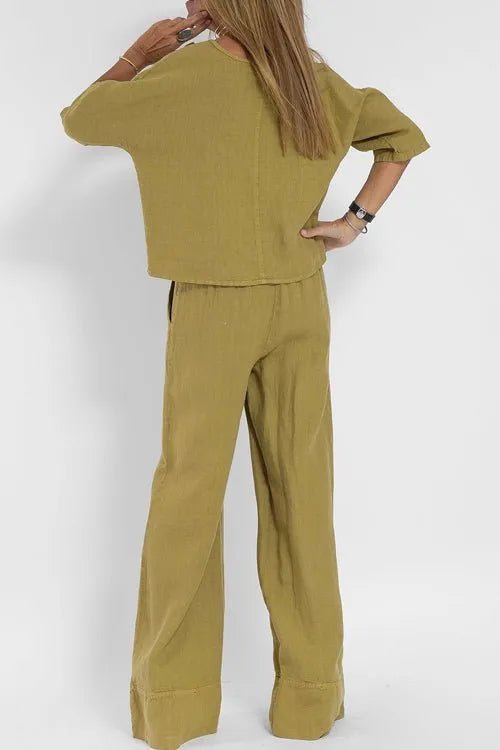 Miss | Co-ord Set Dames Casual - Katoen-Linnen - Miss Madera MIS-983F4B