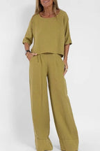 Miss | Co-ord Set Dames Casual - Katoen-Linnen - Miss Madera MIS-983F4B