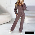 Miss | Co-ord Set Dames Casual Losse Fit Capuchon - Fleece - Miss Madera MIS-R4L1MD