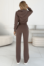 Miss | Co-ord Set Dames Casual Losse Fit Capuchon - Fleece - Miss Madera MIS-R4L1MD