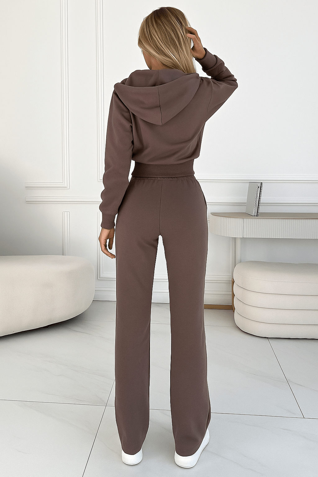 Miss | Co-ord Set Dames Casual Losse Fit Capuchon - Fleece - Miss Madera MIS-R4L1MD