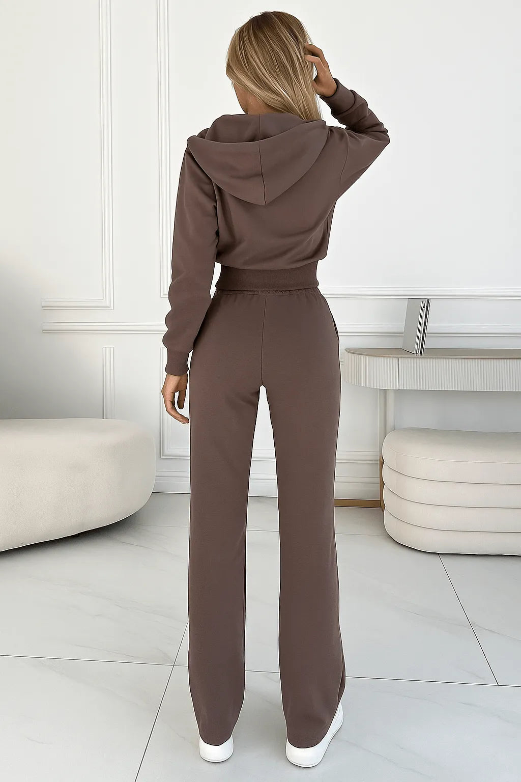 Miss | Co-ord Set Dames Casual Losse Fit Capuchon - Fleece - Miss Madera MIS-R4L1MD