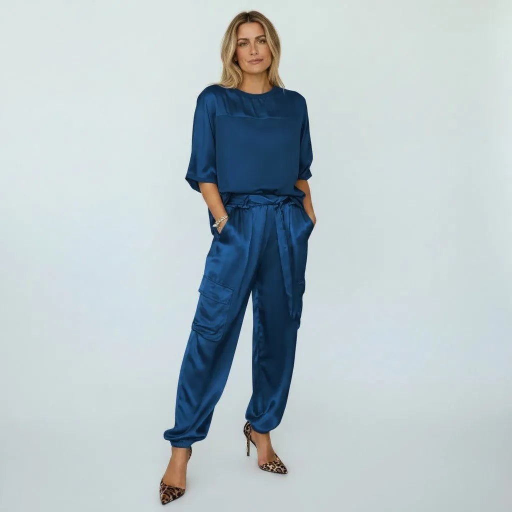 Miss | Co-ord Set Dames Casual - Satijn - Miss Madera MIS-75DBB5