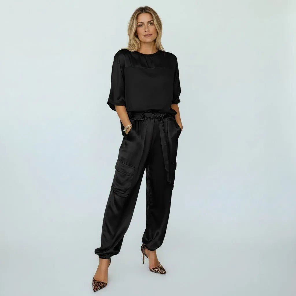 Miss | Co-ord Set Dames Casual - Satijn - Miss Madera MIS-C6FED5