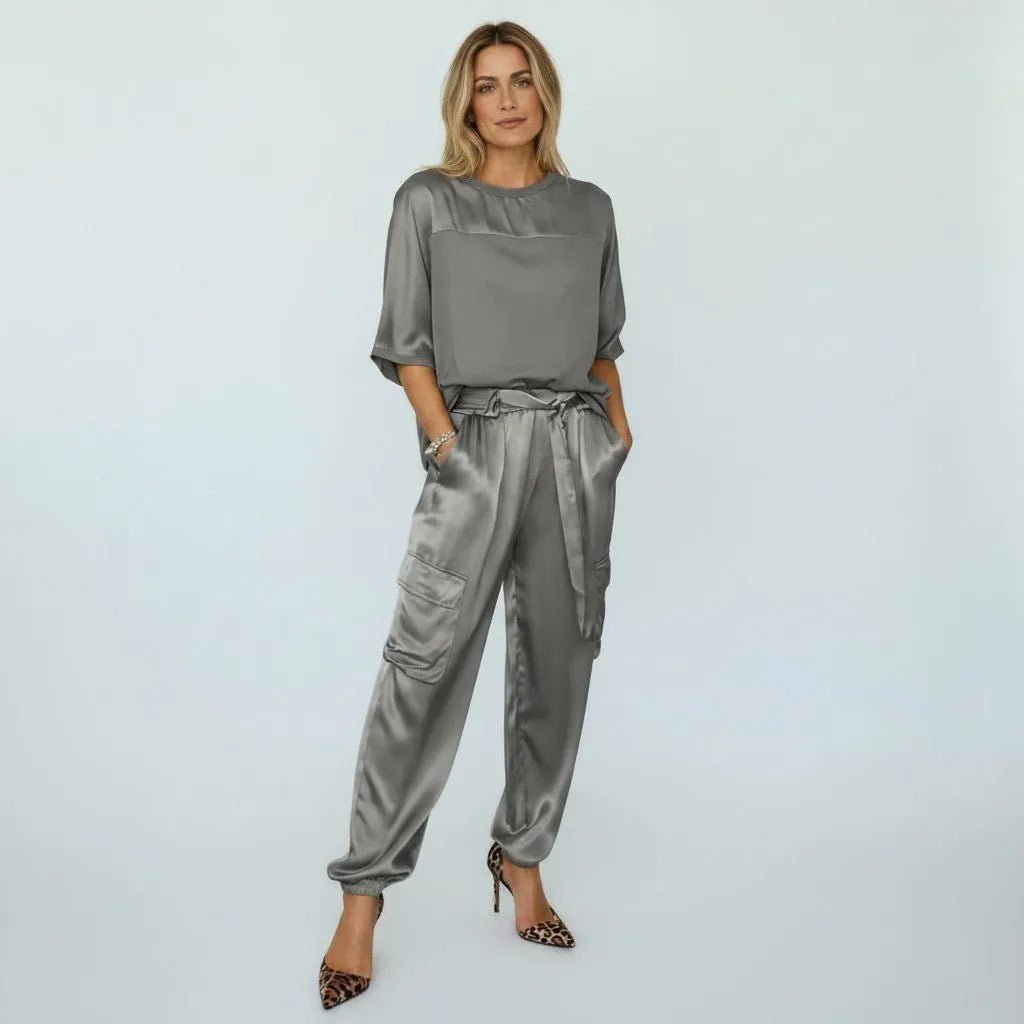 Miss | Co-ord Set Dames Casual - Satijn - Miss Madera MIS-7A1883