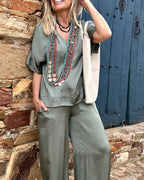 Miss | Co-ord Set Dames Casual - Satijn - Miss Madera MIS-8F52DF