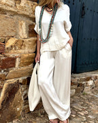 Miss | Co-ord Set Dames Casual - Satijn - Miss Madera MIS-F9BC49