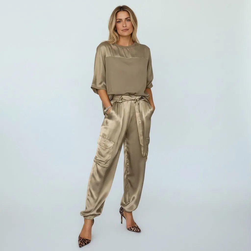 Miss | Co-ord Set Dames Casual - Satijn - Miss Madera MIS-EDF7E2