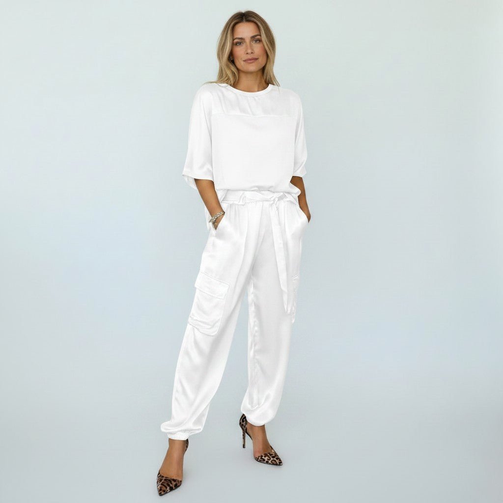 Miss | Co - ord Set Dames Casual - Satijn - Miss Madera